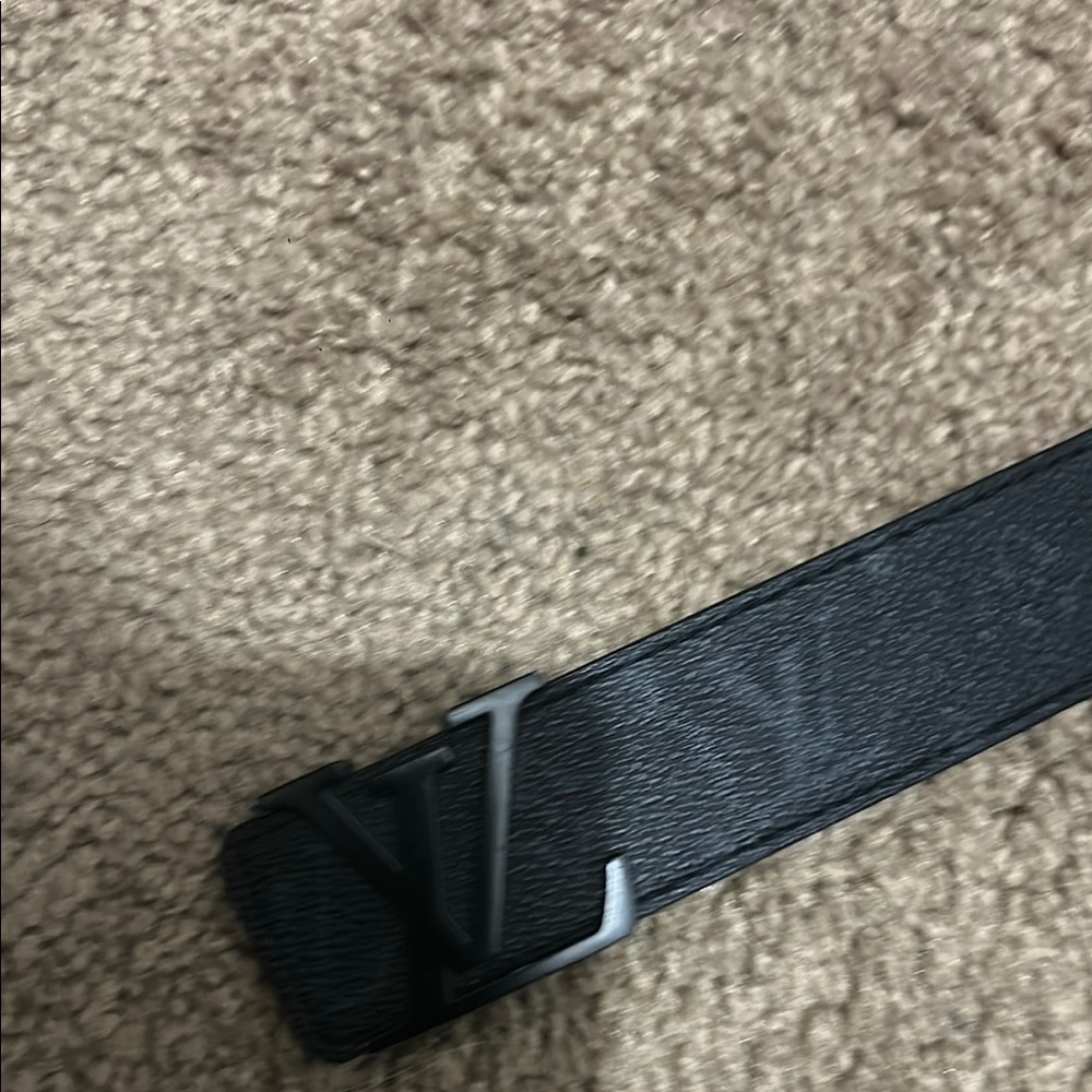Men's Black Leather Belt